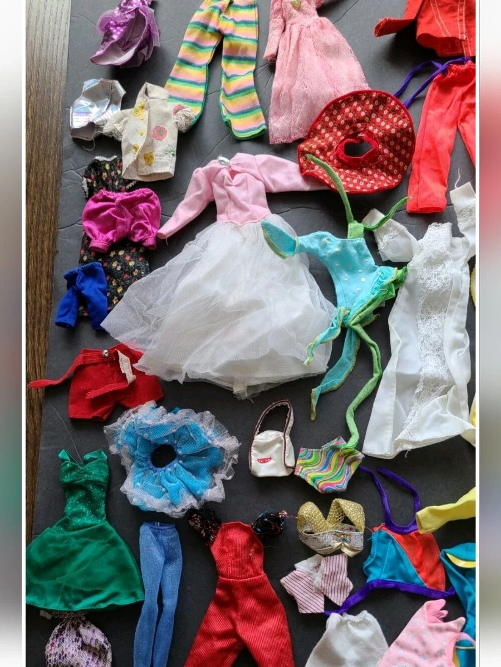 Vintage Doll Clothes Lot - Mixed Colors